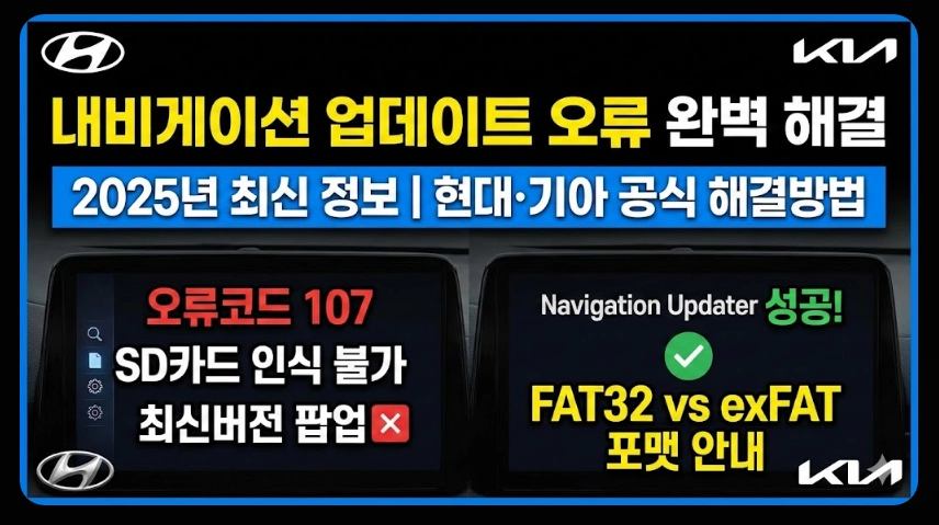 내비게이션 업데이트 오류 해결법