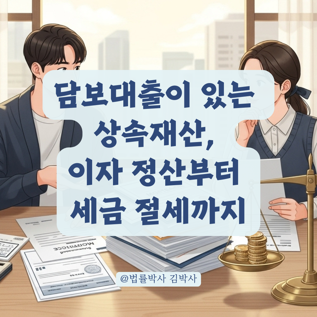 상속 재산에 담보대출이 있다면, 이자 정산과 부채 상속 처리 방법 총정리.