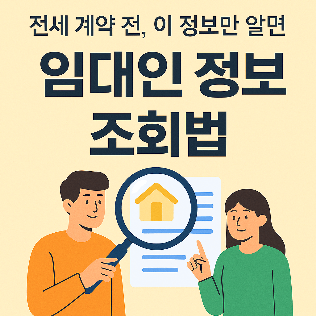 2025년 한국 임대인 조회 제도 완전정복