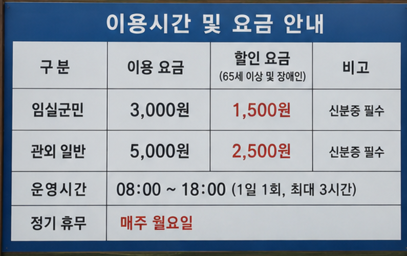치즈의 고장 임실에서 27홀 라운딩, 오수파크골프장 예약 꿀팁 (위치, 코스, 이용시간, 요금, 예약방법, 장비대여 등)