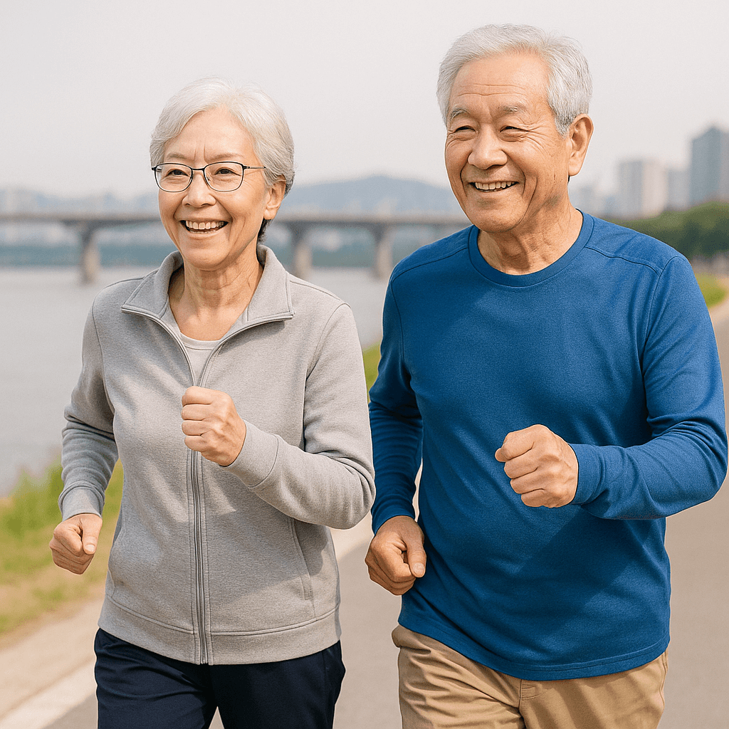 치매를 예방하는 노인들의 이미지