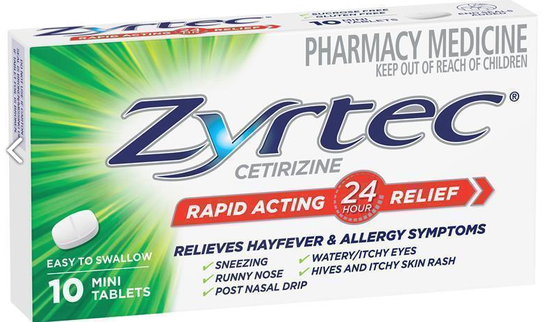 호주 알러지약 - 약사를 통해 구입 가능