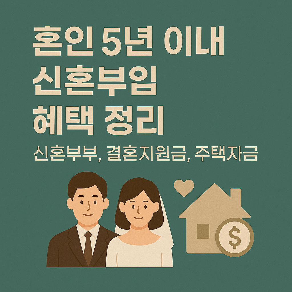 신혼부부 혜택 정리 관련 이미지