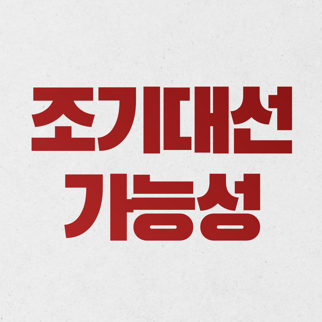 조기 대선 가능성은? (원내대표 경쟁 구도)