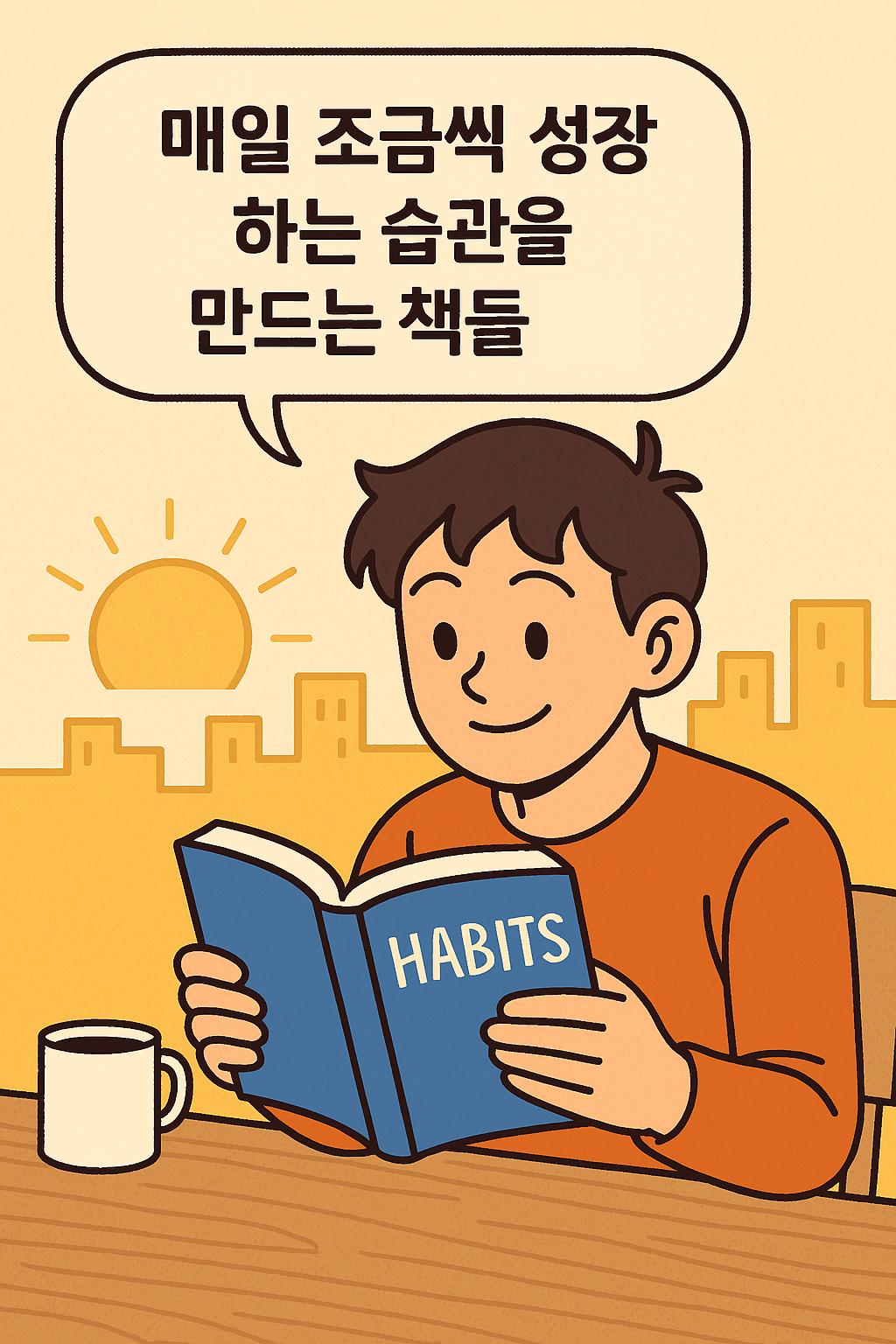 매일 조금씩 성장하는 습관을 만드는 책들