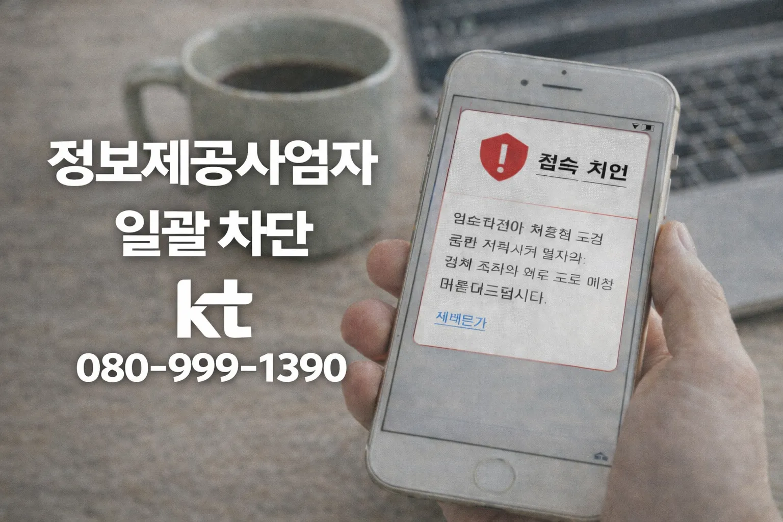스팸 금융 인터넷 TV 여론조사 차단 정보제공사업자 KT망 차단