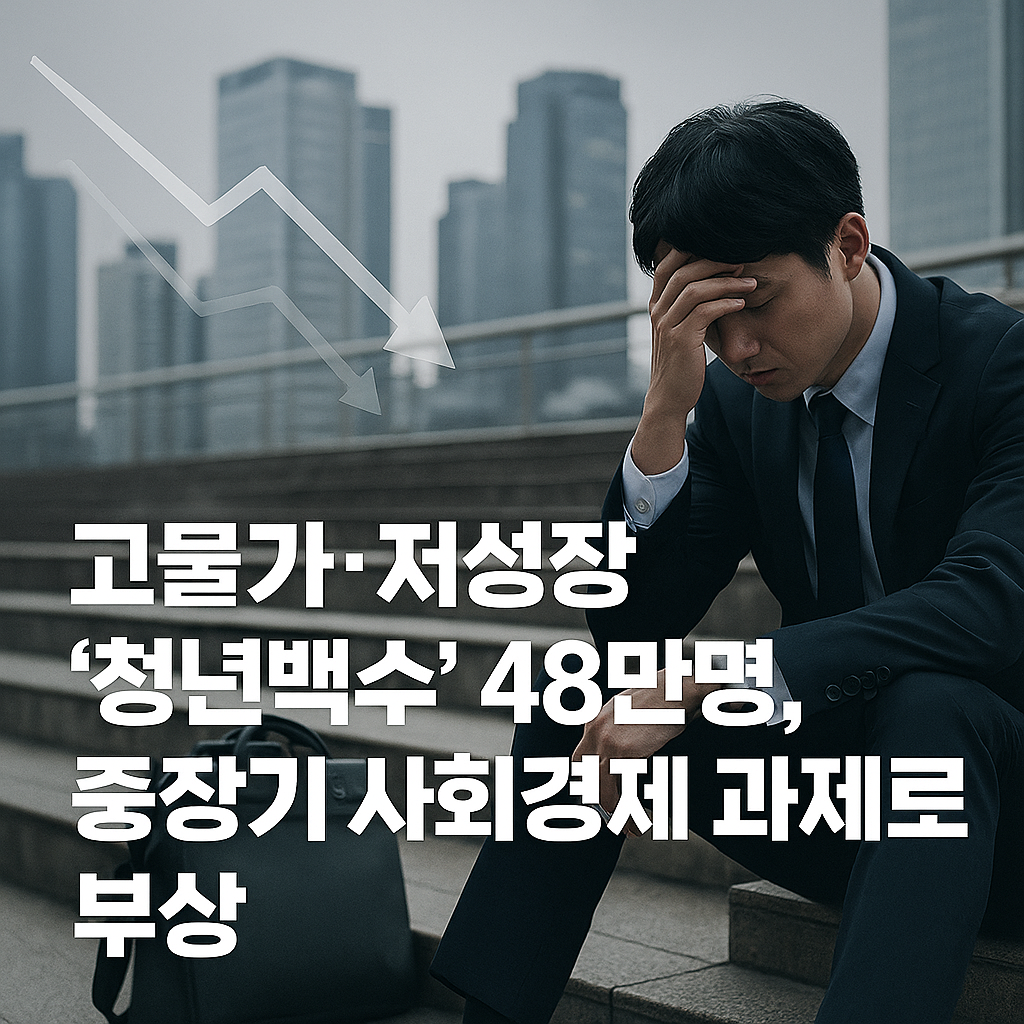 고물가&middot;저성장 &lsquo;청년백수&rsquo; 48만명, 중장기 사회경제 과제로 부상
