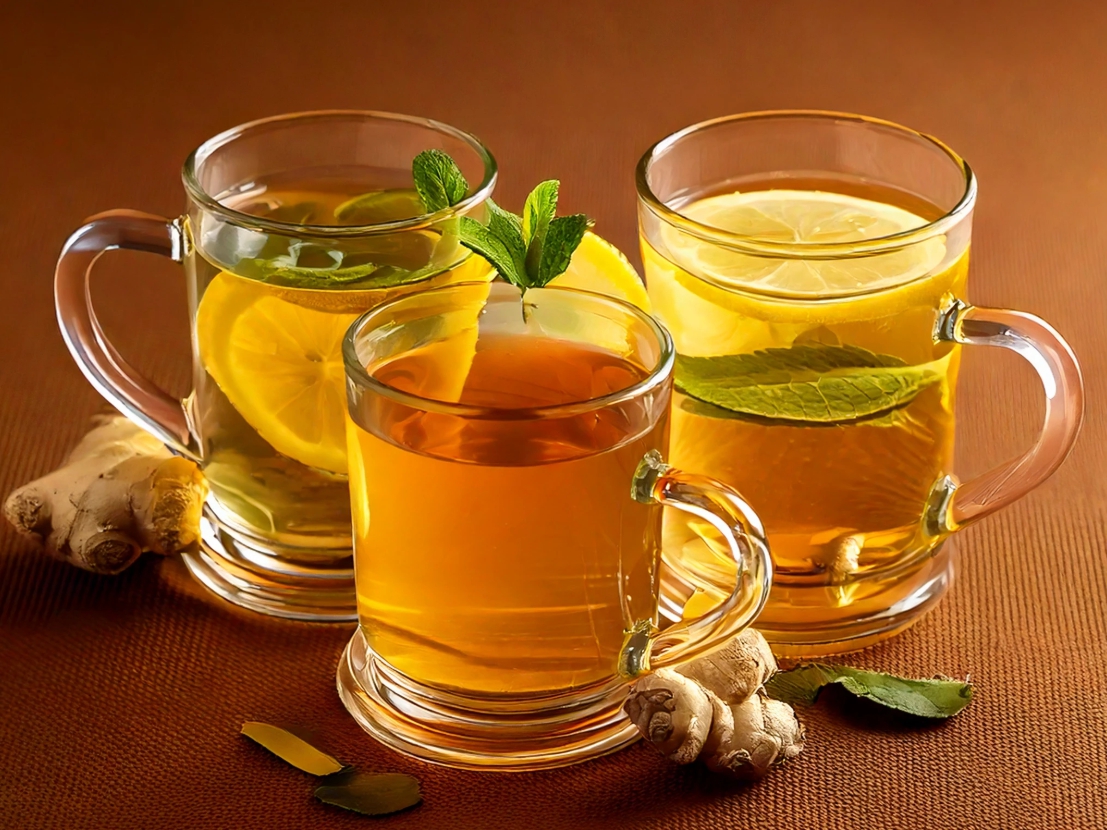 레몬차,생강차,녹차