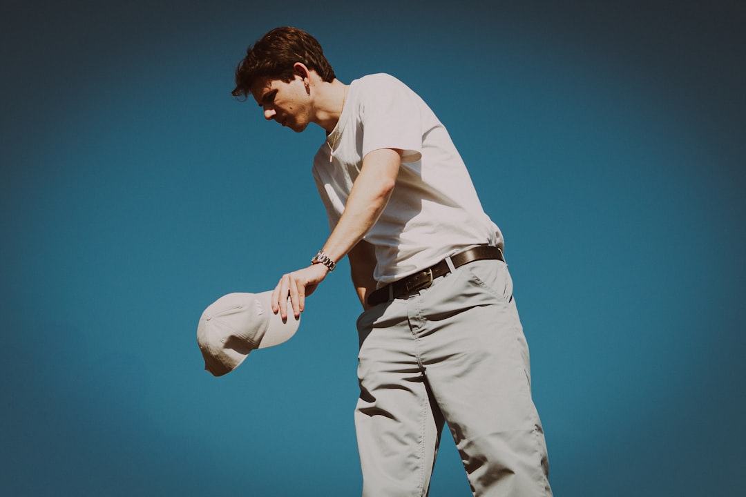 Men's golf attire.