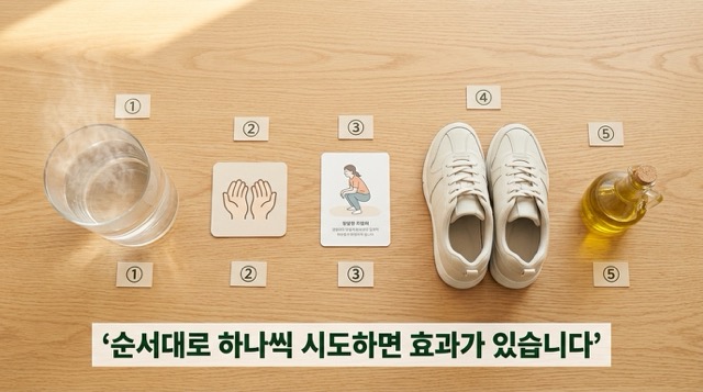 변비가 심할때 즉시 해결 따뜻한 물 복부마사지 스쿼트 걷기 올리브오일"