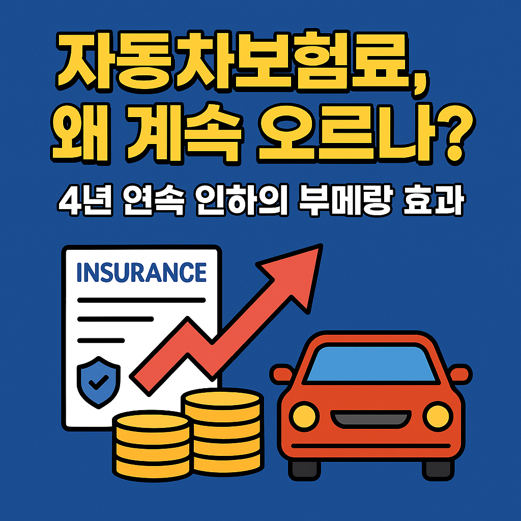 자동차보험료, 왜 계속 오르나? 4년 연속 인하의 부메랑 효과