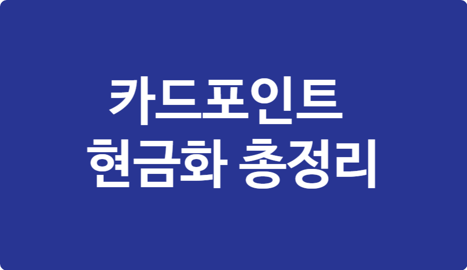 카드포인트 현금화 총정리 (토스&middot;페이코&middot;카카오페이 비교)