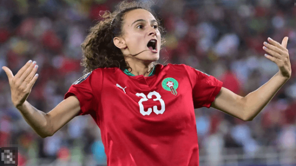 여자월드컵 모로코 아야네 로셀라 사진입니다.