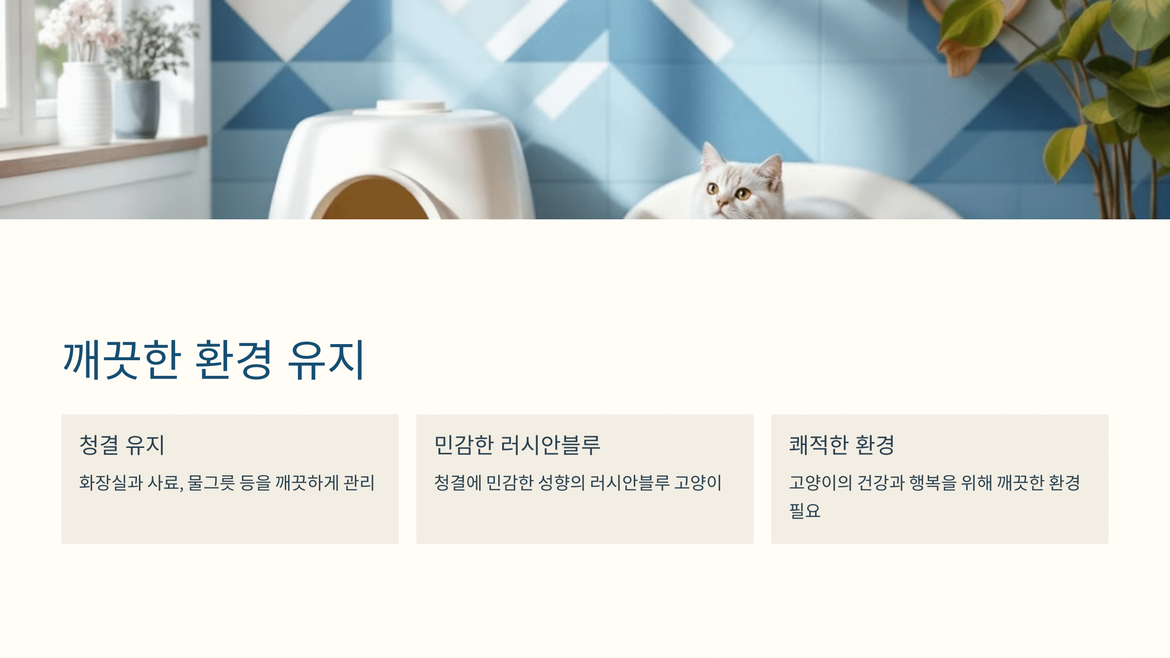 러시안블루 고양이 사진입니다.