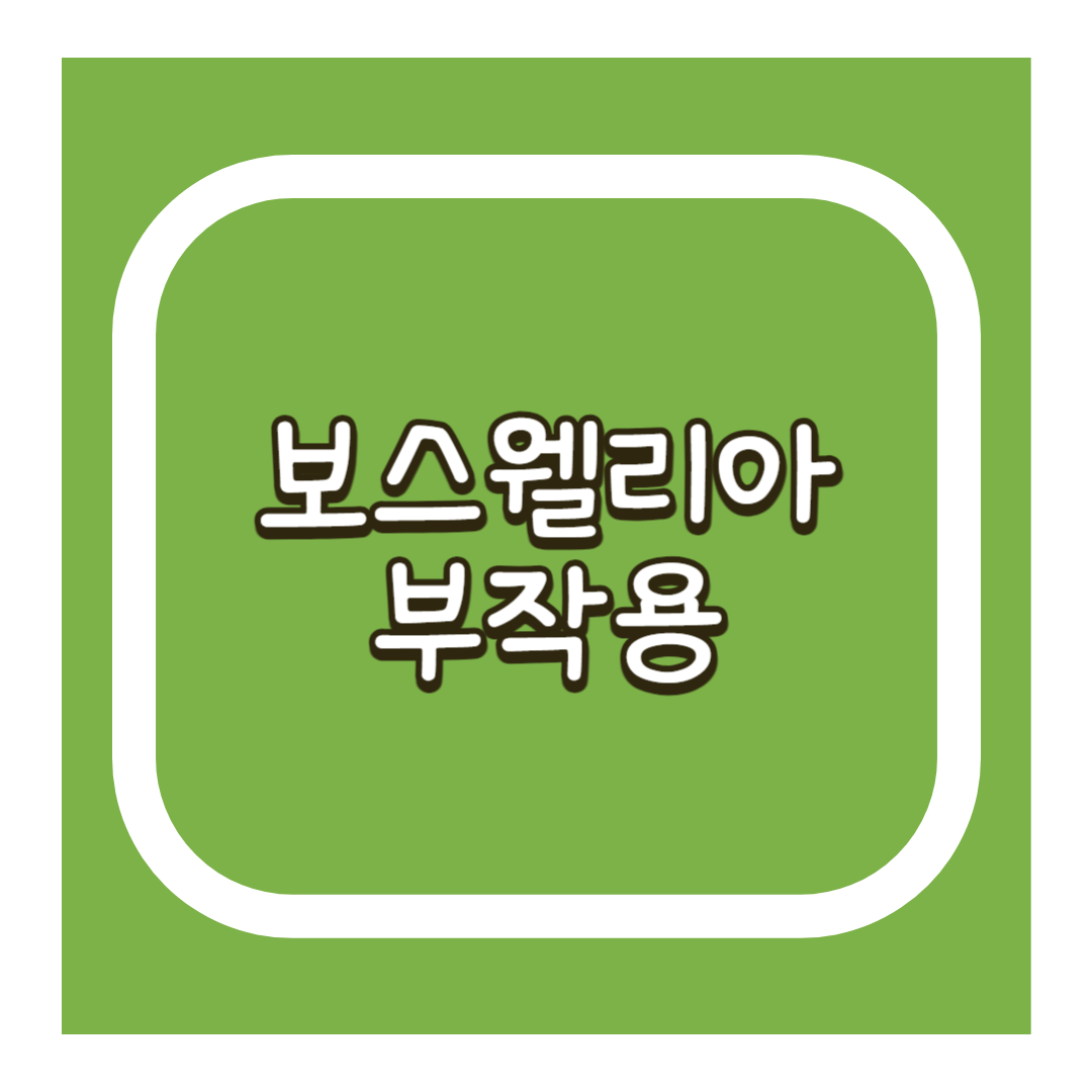 보스웰리아 부작용