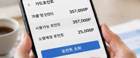 카드포인트 조회 방법