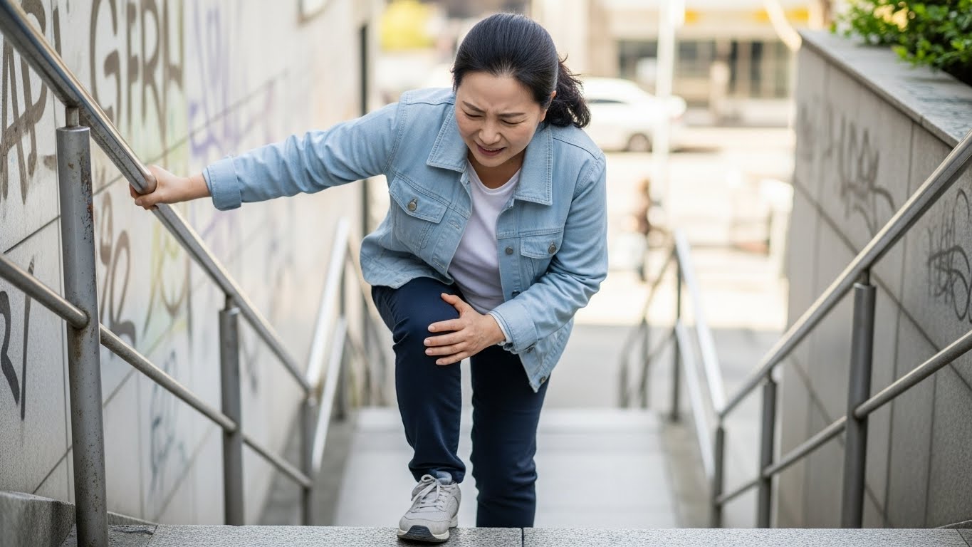 계단 이용할 때 무릎이 아픈 이유