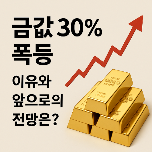 [2025년 9월 금값 30% 폭등] 일반 투자자가 알아야 할 이유와 대응 전략