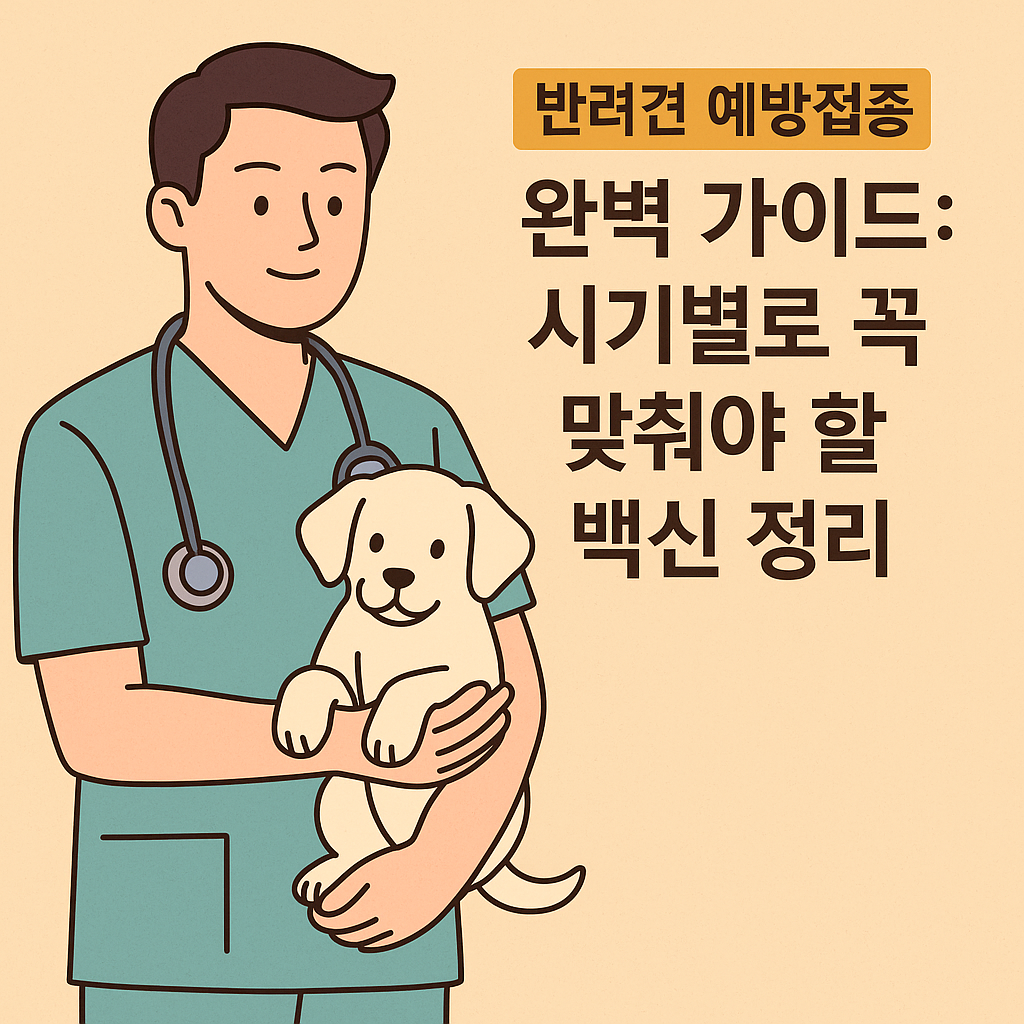 반려견 예방접종 가이드