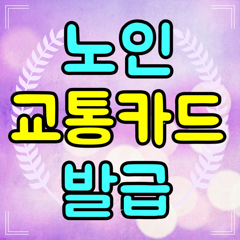 노인-교통카드-발급