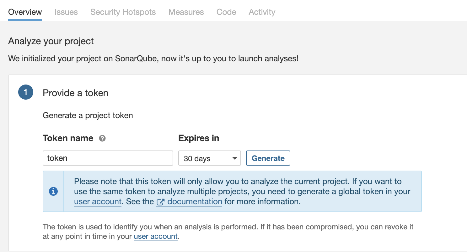Analyze your project