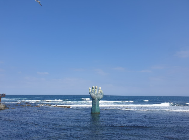 호미곶 상생의 손 조형물