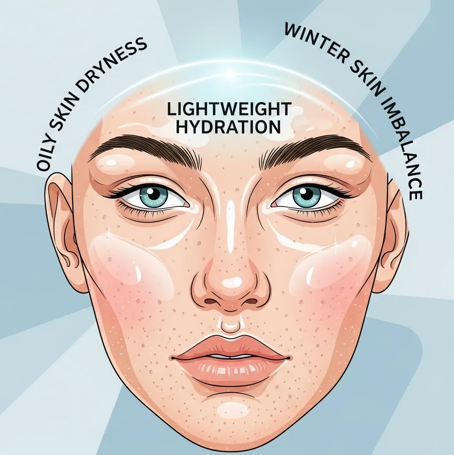 겨울철 지성 피부 속건조