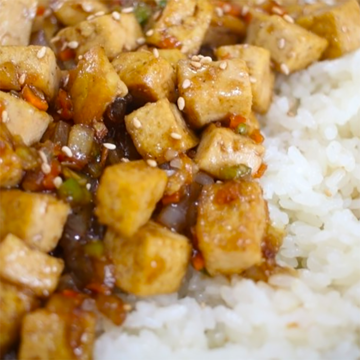 참기름 두부덮밥