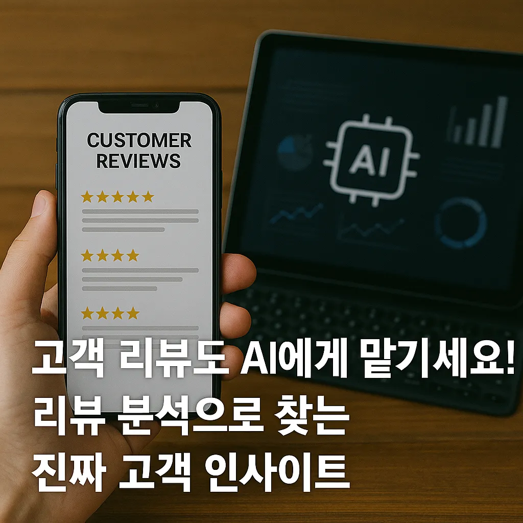 고객 리뷰도 AI에게 맡기세요! 리뷰 분석으로 찾는 진짜 고객 인사이트