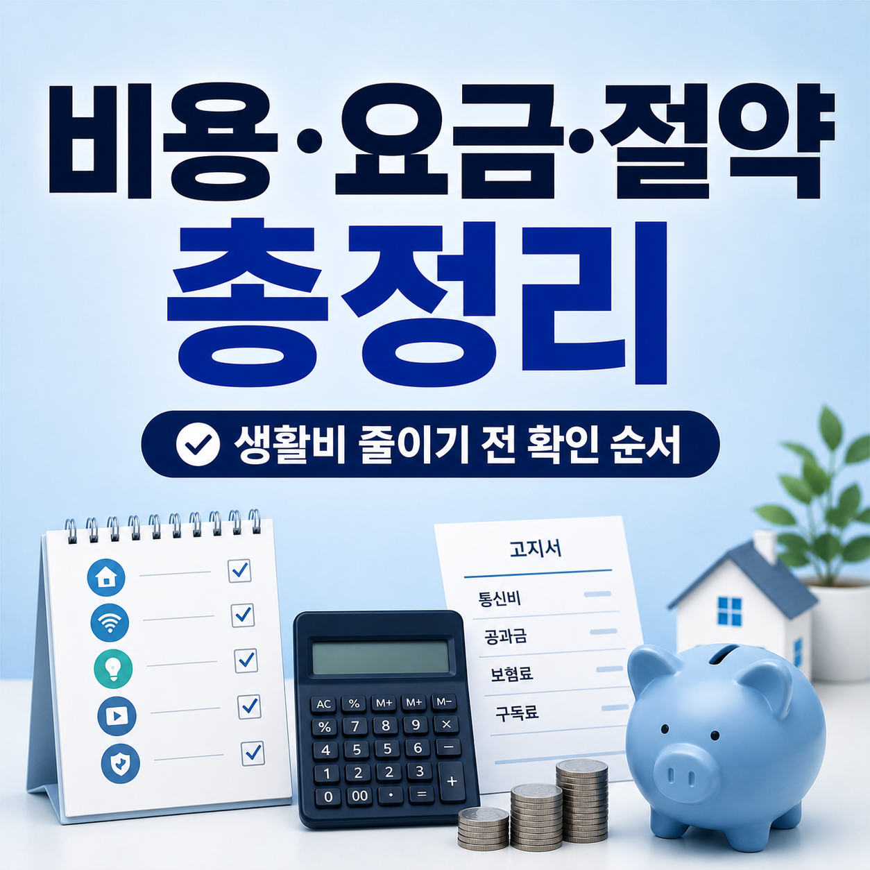 비용 요금 절약 생활비 줄이기 확인 순서