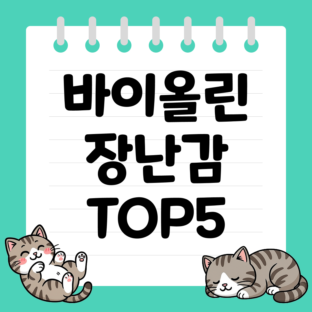 음악 감각과 집중력을 키워주는 유아용 바이올린 장난감 추천 순위 TOP5