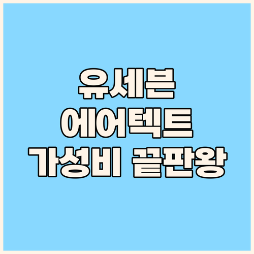 가성비 끝판왕 유세븐 에어텍트 운동화