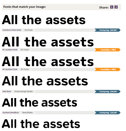 fontsquirrel-검색결과-화면