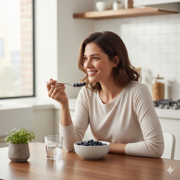 블루베리 간식/gemini