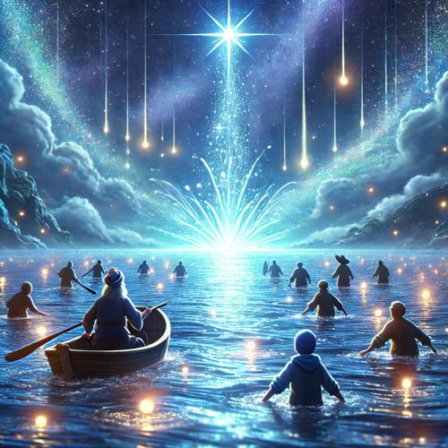 바다에 내린 신선의 눈물