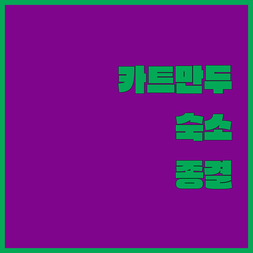 네팔 카트만두 숙소 추천 타멜 거리와..