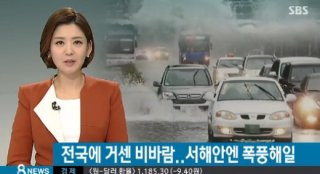 12호 태풍 링링 한반도 영향