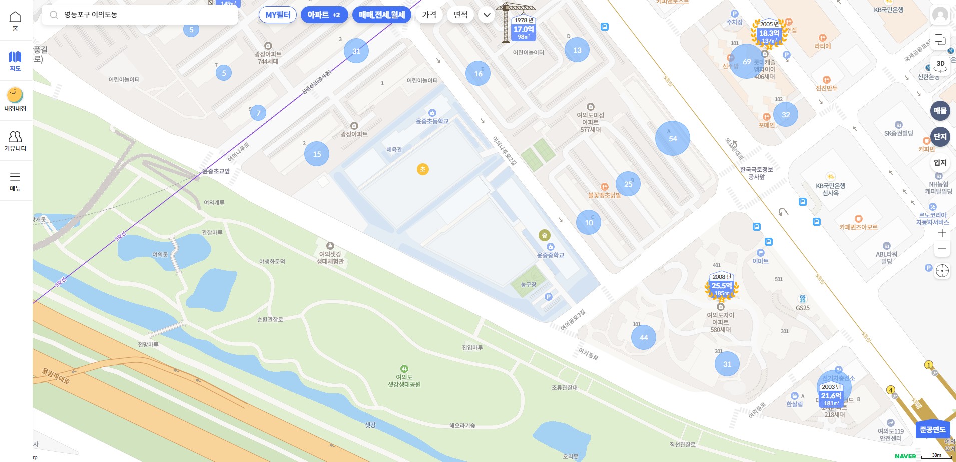 부동산 시세 지도