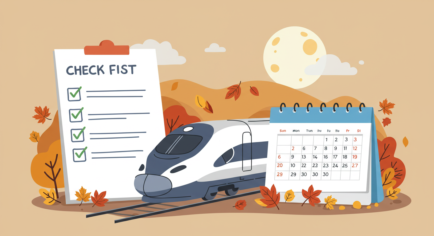 추석 기차표 예매 준비 체크리스트 이미지