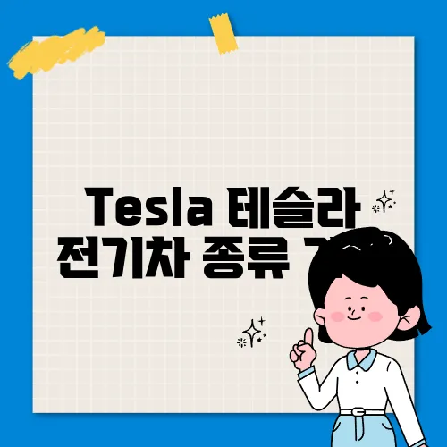 Tesla 테슬라 전기차 종류 가격