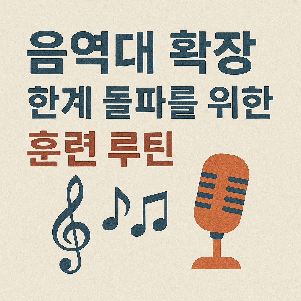 음역대 확장: 한계 돌파를 위한 체계적 훈련 루틴 관련 사진