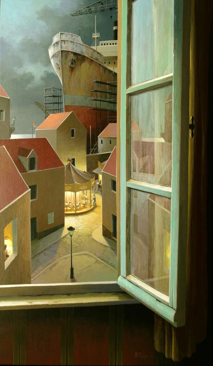 미키엘 슈리이버(Michiel Schrijver), 네덜란드, 화가, 1957-현재