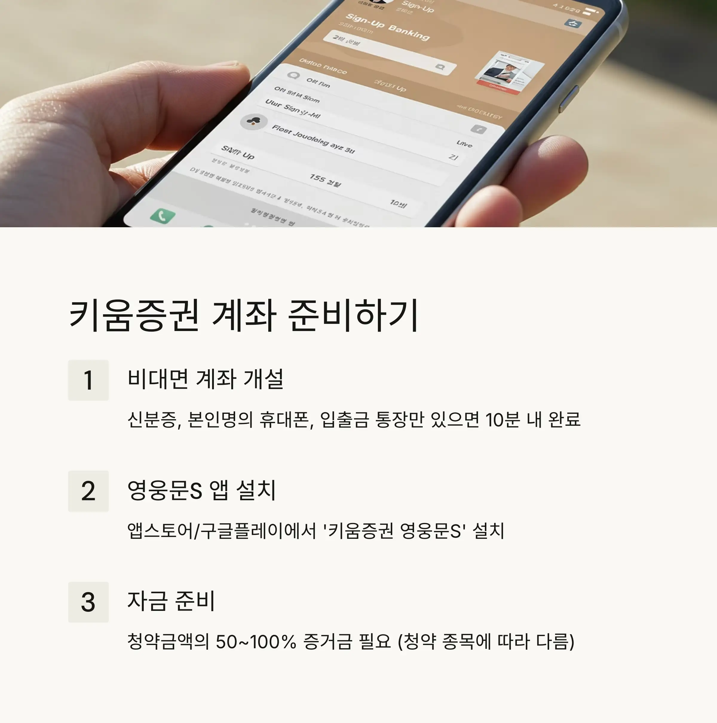 🏦 키움증권 계좌 준비사항