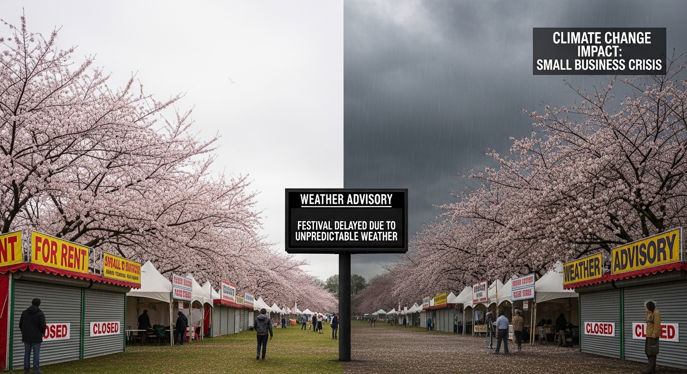 벚꽃 엔딩이 아닌 '벚꽃 쇼크'? 개화 지연이 불러온 경제적 파장