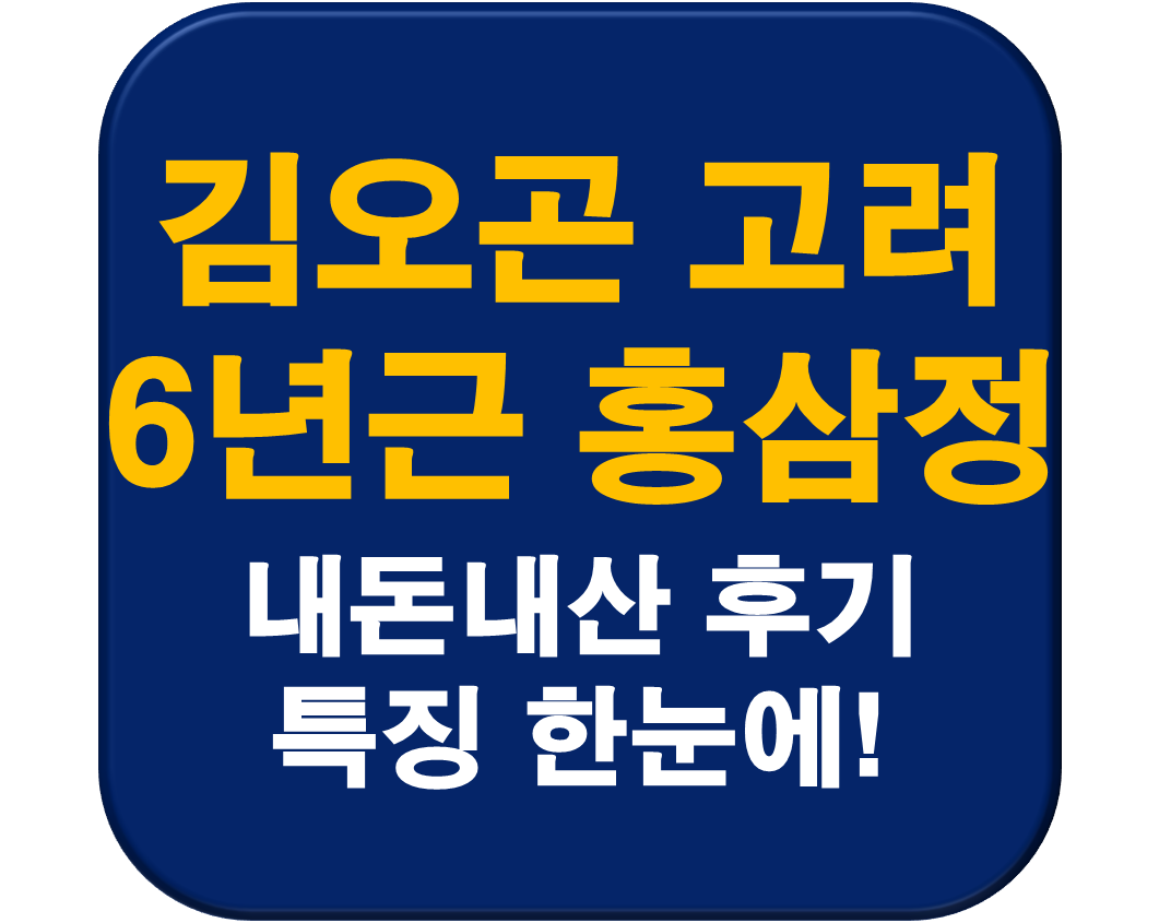 김오곤 고려 6년근 홍삼정 골드프리미엄 홍삼진액