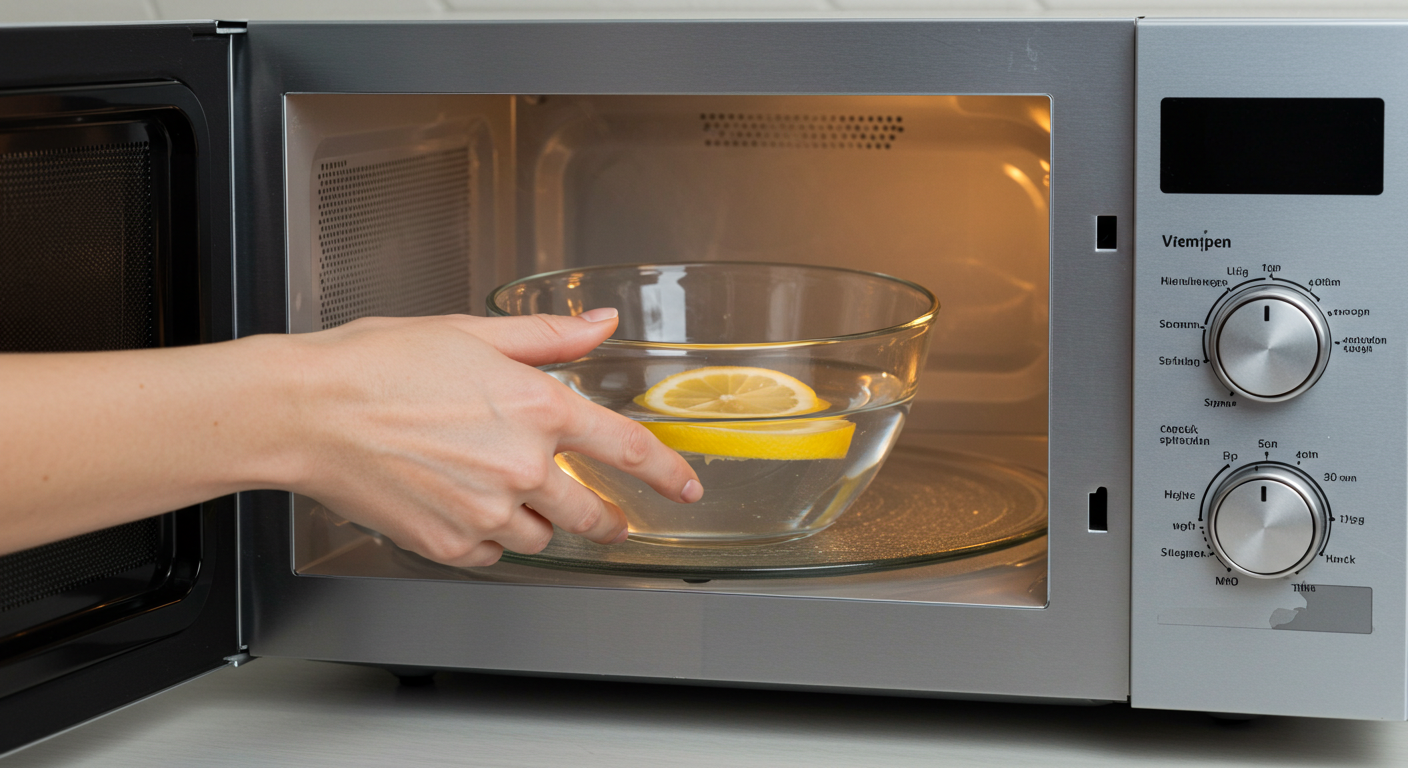 전자레인지 청소