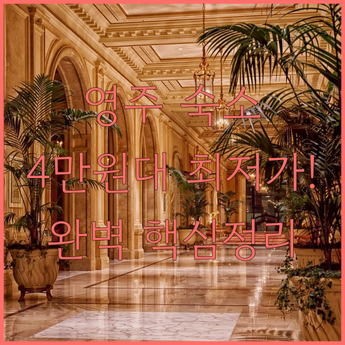 영주 숙소 비교 최저가 4만원대부터 ..