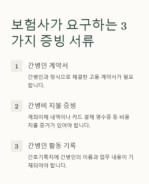보험사가 요구하는 3가지 증빙 서류