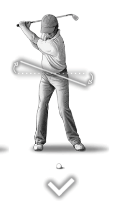 올바른 백스윙 회전