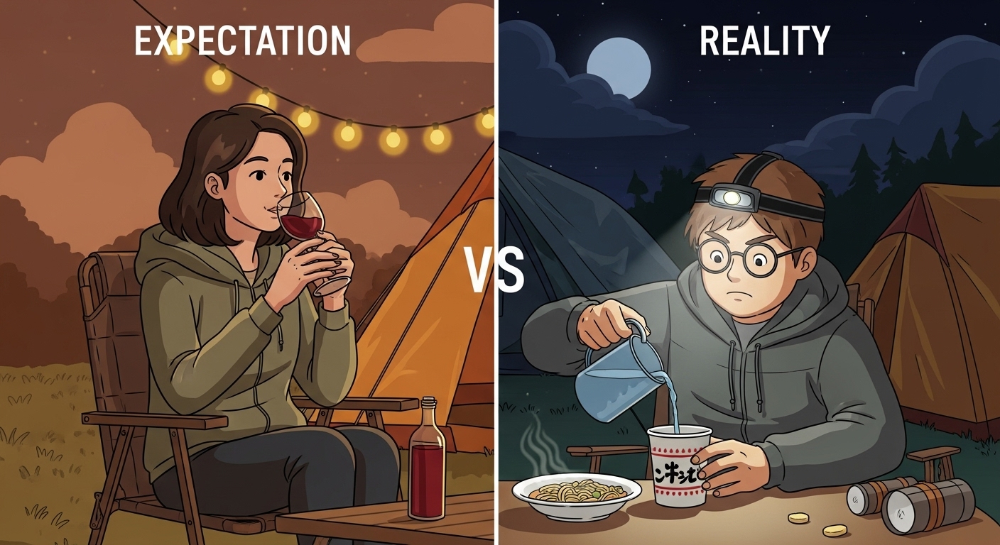 차박 캠핑의 기대와 현실 비교